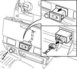 2. Insert the status monitor into the knockout opening of the center storage box with the Scion legend oriented correctly. (Fig. D 2) 3.
