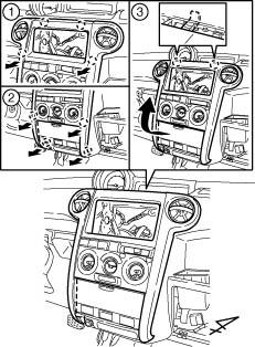8. Remove the driver side speaker. (Fig. A 8) i. Remove the two (2) screws securing the speaker, then disconnect the speaker connector from the speaker. 9. Remove the two heater control knobs shown.