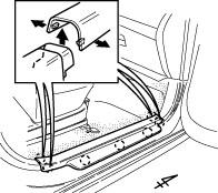 Cover the floor and seats before starting. 13. Remove the passenger side cowl cover. (Fig. A 13) Fig.