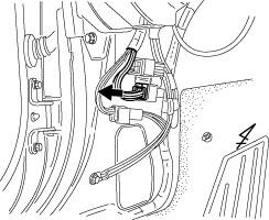 Locate and disconnect the white 14P connector from the driver side cowl area.