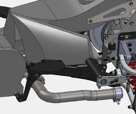 Exhaust Installation 1. See Fig s. 1 & 2. Install exhaust extensions onto OEM header pipes (longer extension is used on the LHS).