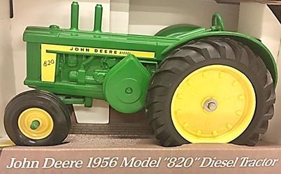 #220 $ 1950 s Eska John Deere 10 pedal tractor for restoration.