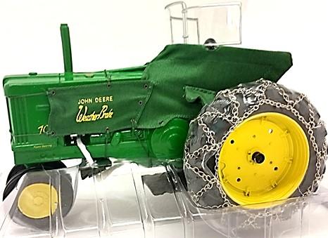 NIB #342 $ Ertl 1/16 FFA Sponsor John Deere 70 gas tractor with tire Chains,