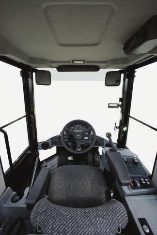 An optional joystick with integrated F-N-R switch is available and replaces the lift and tilt levers. Seat. The durable seat adjusts 6-ways to accommodate all sized operators.