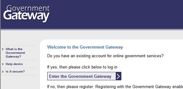 Government Gateway Forgotten User ID or Password?