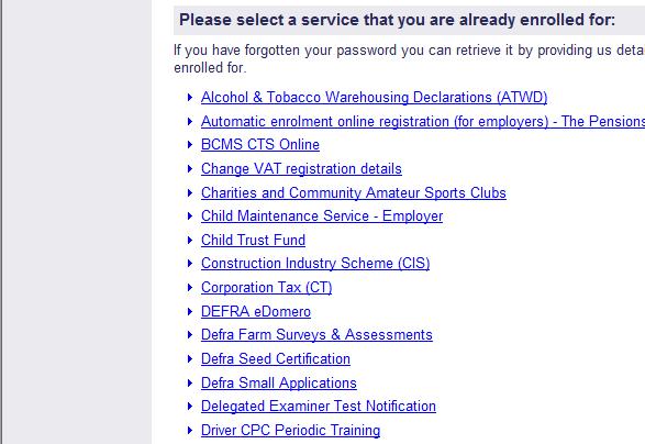 uk and select Enter the Government Gateway On the Log in screen, select