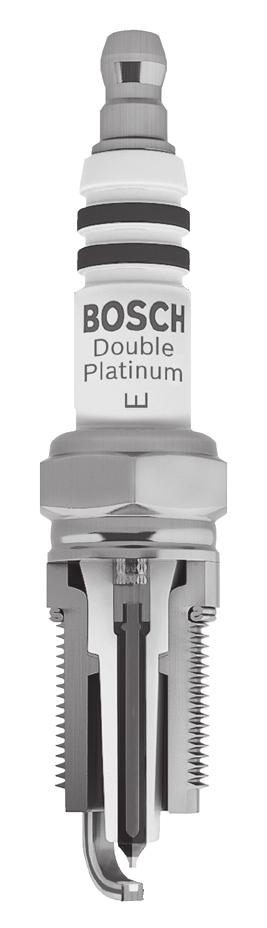 OE Fine Wire Double Platinum Features and Benefits Ground electrode with laser welded platinum inlay 360 continuous laser welded platinum center electrode featuring fine wire design Ribbed insulator