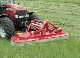 Front mounted disc mowers GD-FM The cutting angle is automatically adjusted to the ground with Top Contour see page 12. Low ground pressure spares the machine and the grass roots.