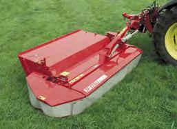 Disc mowers with conditioner GX-SM Top Dry Pendulum suspension of the cutter bar gives good contour following and low ground pressure.
