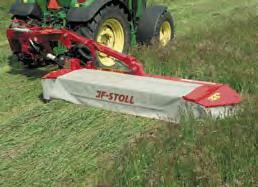 Disc mowers GX Same advantages as SB page 7 and: Pendulum suspension of the cutter bar gives good contour following and low ground pressure.
