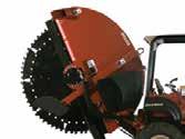 1 m Trench width, min to max 6-8 in 150-200 mm PLOW DIMENSIONS Angle of departure, transport, 18-in (457-mm) blade 17 Cover depth 24 in 610 mm GENERAL Operating weight, w/out augers, boom, chain, and