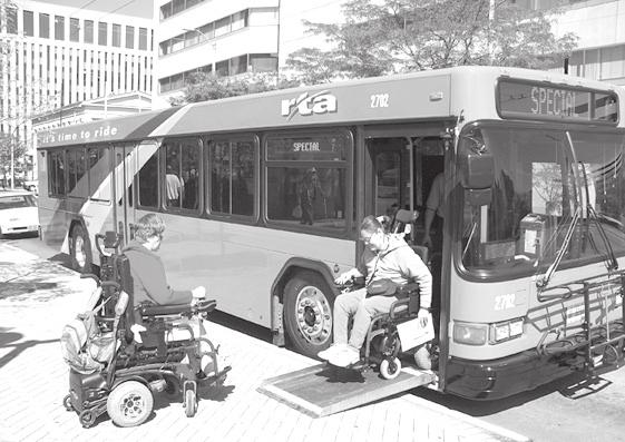 Welcome to RTA s Project Mobility Program Fixed Route Service All RTA fixed route buses have lifts or low-floor ramps and/or a kneeling feature to serve riders who use wheelchairs or have difficulty