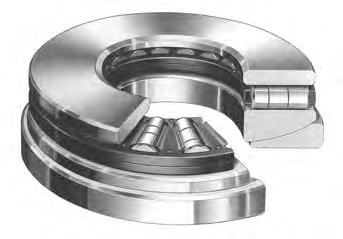 Thrust Bearings Thrust CYLINDRICL ROLLER THRUST BERINGs TYPE TPS Similar to Type TP except one washer is spherically ground to seat against an aligning washer.