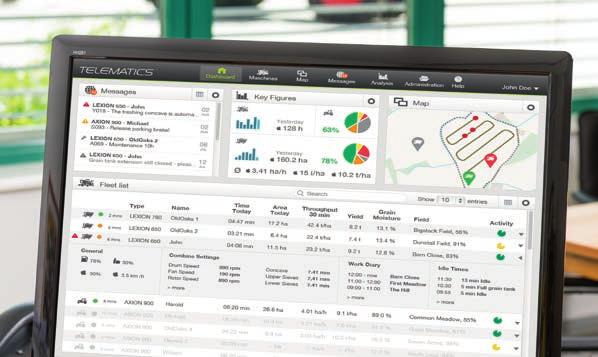 TELEMATICS. Makes good operators even better. A complete overview with just a click of the mouse.