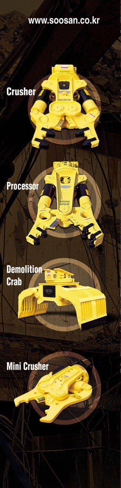 Demolition Attachments SMC Series Multi - Crushers