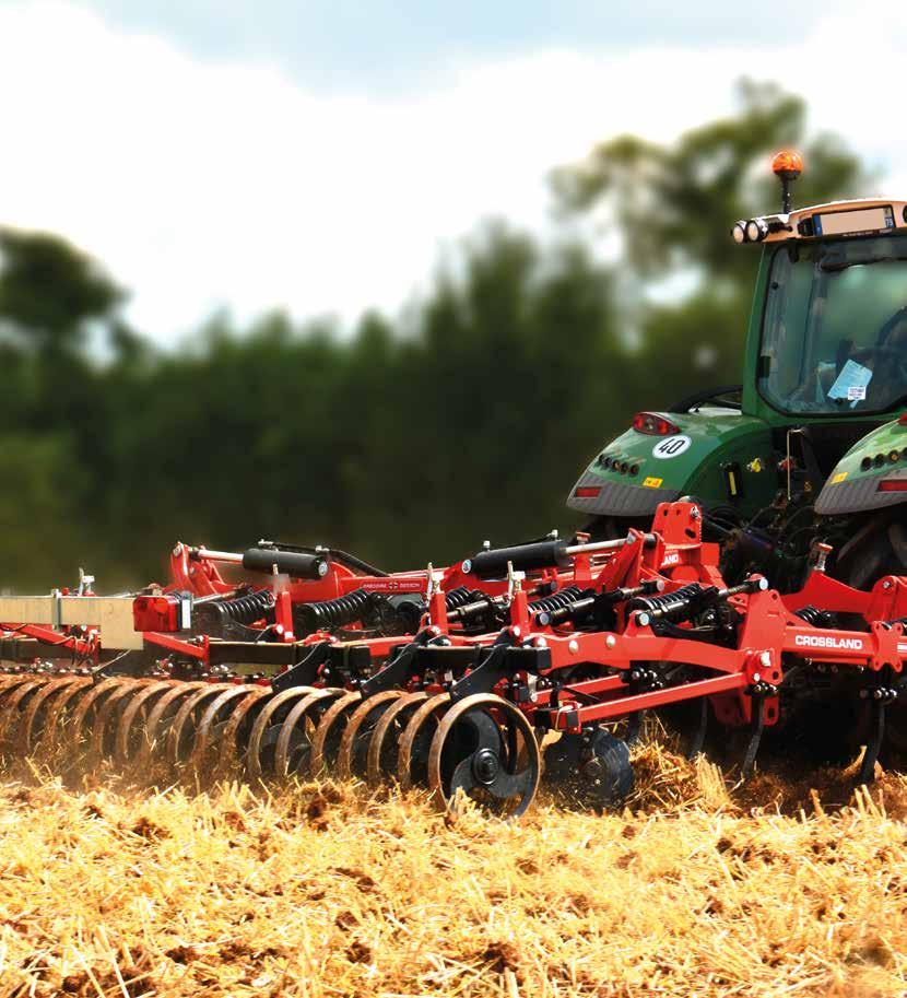 MOUNTED AND SEMI-MOUNTED STUBBLE HARROW BY