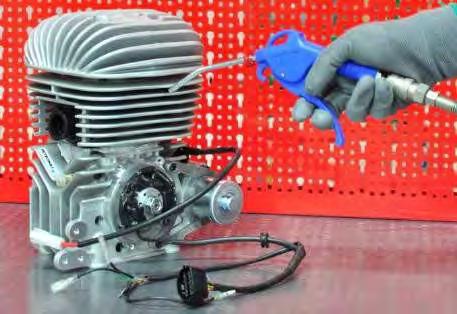 2. ENGINE ASSEMBLING In order to perform this job, you will need the following tools: Compressed air Allen Wrench