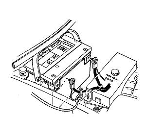 Remove the battery and remove from the car. Always turn the ignition OFF when connecting or disconnecting battery cables, battery chargers, or jumper cables.