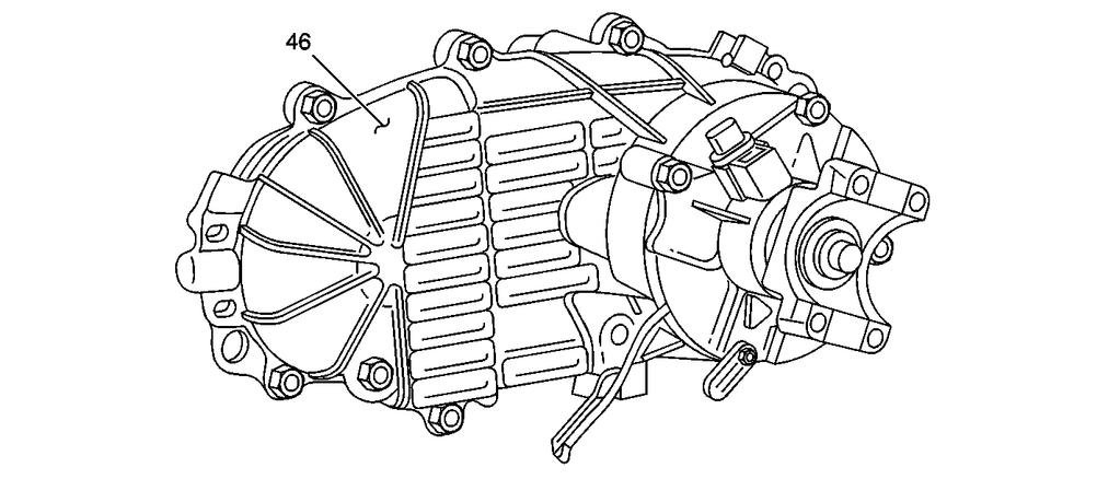 (46) Rear Transfer Case Half GM bulletins are intended for use by professional technicians, NOT a "do-it-yourselfer".