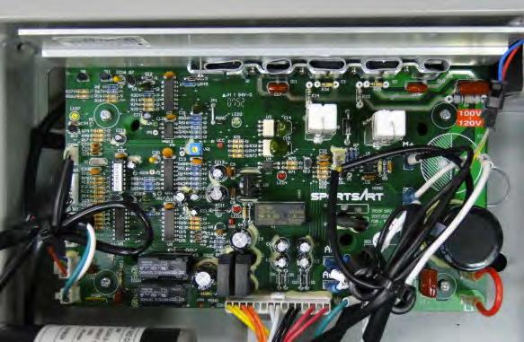 1-6. Indicator LEDs - TR22F Drive Board LED 7 MC indicator Flashing indicates an incoming optic