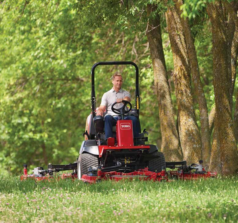 GROUNDSMASTER FEATURES SMART POWER - Fuel efficiency - Optimized mowing in all conditions - Power