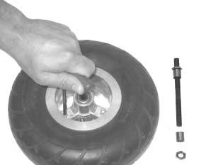 (Ref Photo C) 6. Remove tube from tire. 7. Slightly inflate the tube in order to inspect for leaks or punctures. Patch or replace the tube as necessary. 8.