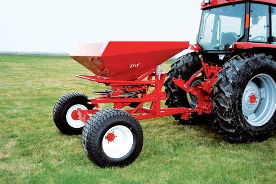 hopper pivots. For sand top dressing, a mass feedring assembly option is available. L1500 Lely s L1500 fertilizer spreader was developed specifically for larger turf areas.