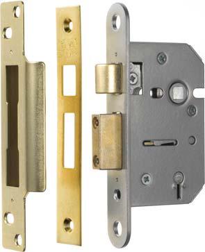 The Viscount is also available as a rebated lock, suitable for rebated French doors. The latch is easily reversed.