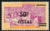 Postage stamps of 1928 etc, ovpt with smaller FISCAL (11mm), surcharged, and bars (various