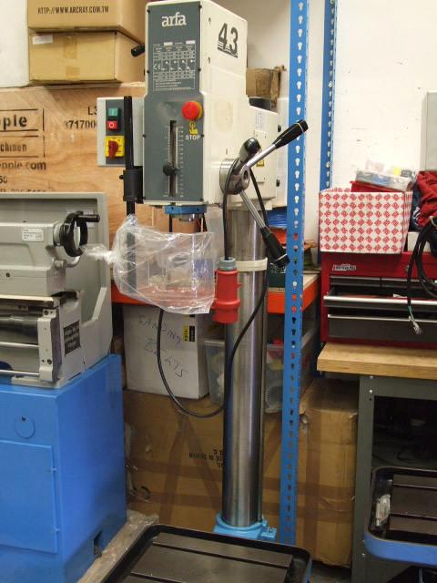 Price: 250 + VAT Used Progress 43S Geared Head Pedestal Drill Year of Manufacture: 2005 Serial Number: N/A (2 Available) Equipment: Interlocked Chuck Guard, Rack and