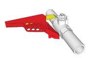 quarter-turn ball valve handles to protect against