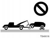 Emergency towing NOTICE When lifting wheels, take care to ensure adequate ground clearance for towing at the