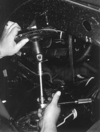 1997-02 models use the flat socket head tapered bolts supplied. (2003 models will use the 12mm bolts and washers supplied).