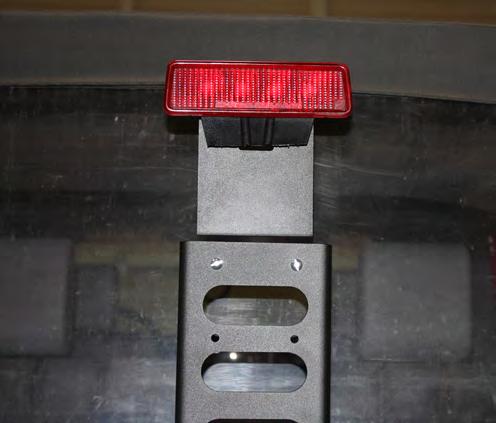 17. You are now ready to install the third brake light bracket using hardware provided refer to your exploded view and parts list.