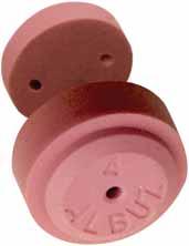 25 ORCHARD / VINEYARD Ceramic hollow-cone nozzle DISC & CORE SPECIFIC CHARACTERISTICS ALBUZ durable pink ceramic construction allows high spraying pressures to be used while maintaining performance