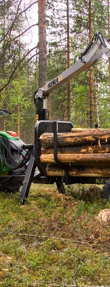 LOADERS KESLA LOADERS TO SUIT THE PURPOSE Kesla provides a wide range of loaders for agriculture and forestry, designed particularly for timber harvesting and compatible with tractors forestry