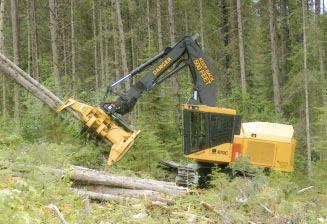 The C-series feller bunchers Tigercat 860C, 870C and feller bunchers are high production, extreme duty, final fell machines.