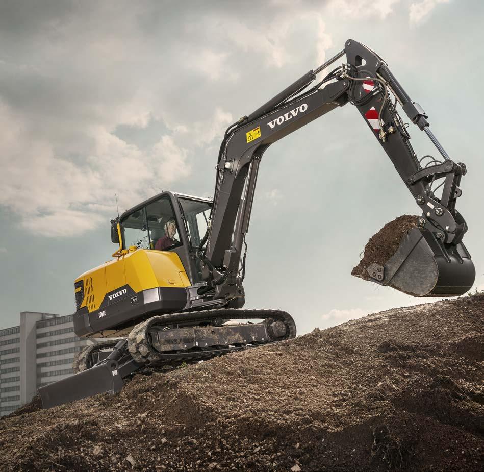 boosted performance Do more in less time with increased combined digging efforts, a 10% improvement in traction, swing force and lifting capacity.