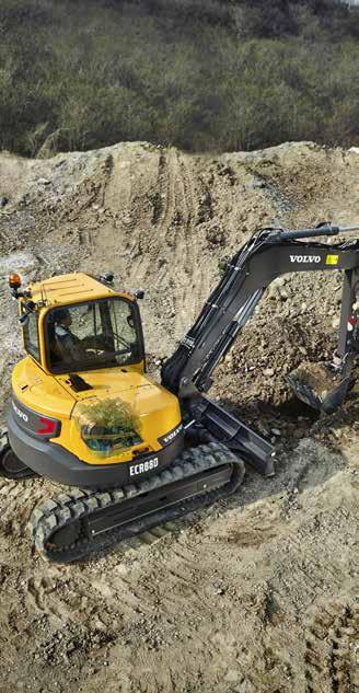 Powered to perform Volvo proudly introduces the new ECR88D compact short swing radius excavator.