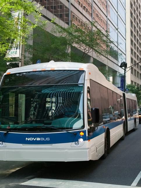 Nova Bus Nova Bus is a leading North American provider of sustainable transit solutions,