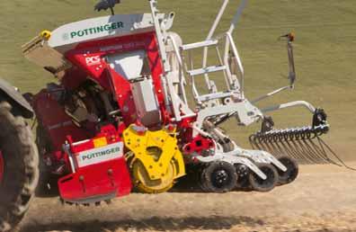 Easy to fit and remove Parking standards are provided for convenient handling. Simply drive the power harrow under the AEROSEM to attach.