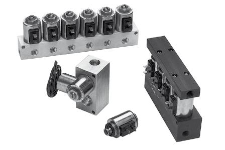 Manifolds Manifolds Simplify solenoid valve installation with KIP manifold assemblies.