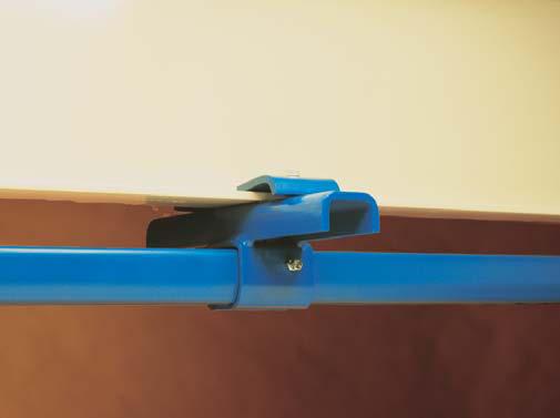 FLUSHMOUNTED HANGERS PARALLEL MOUNT An optional ceilingsupport bracket, with beam clips, can be provided for plain track series that require flush mounting.