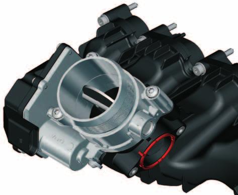 Advantages Plastic intake manifold S455_041 - Lower weight - Optimised intake air duct geometry for all engine speed ranges - The same intake manifold for all power variants Opened intake manifold
