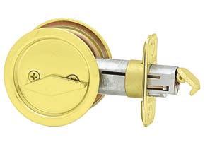 Passage 335 Privacy Pocket Door Lock FINISHES: 3, 5, 10B, 15, 15A, 26D, 32 334 - PASSAGE 335 - PRIVACY Deadbolt operated by
