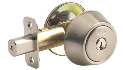 YH COLLECTION DEADBOLTS Product Sample for DEADBOLT: 83GM 83 GM Function SINGLE CYLINDER GUN METAL 83 - Single Cylinder: Latch operated from the outside by key, inside by T-turn.