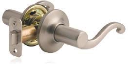 (Non-handed) 201 - Privacy: Latchbolt is operated by either lever except when inside lever is locked by push button.