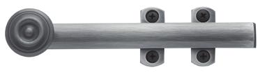 Heavy gauge strikes will take high abuse. 0380-0383 ORNAMENTAL HEAVY DUTY SURFACE BOLT 0380.102 Oil Rubbed Bronze 102 0381.102 Oil Rubbed Bronze 102 0381.030 Polished Brass 030 0381.