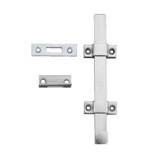 door while retracting. Ideal for all types of doors. Surface Bolt has 1-3/16 throw for maximum security.
