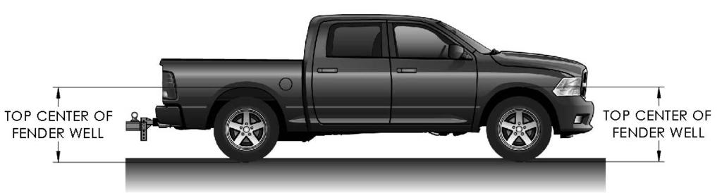 Measure The Tow Vehicle 5. For vehicles with air springs, air shocks or automatic leveling systems only: Check vehicle owners manual or other instructions on these items.
